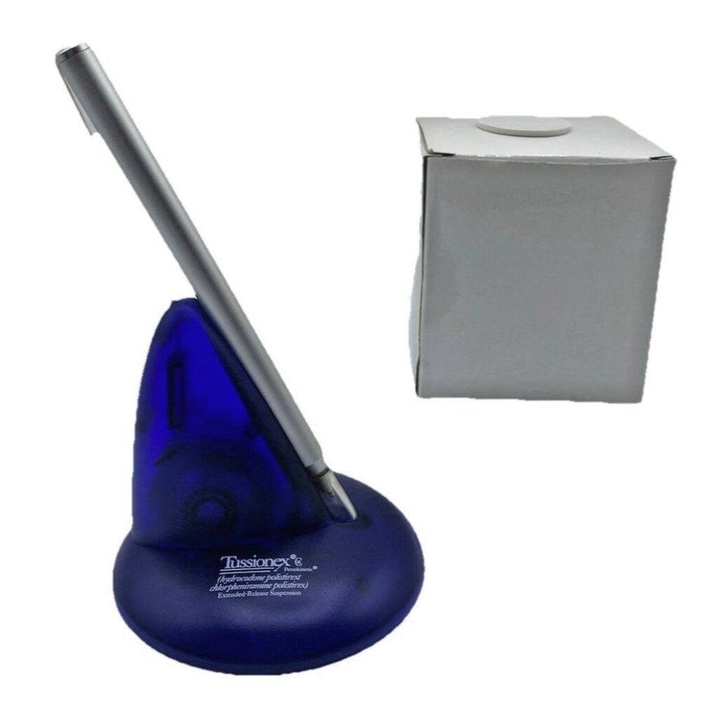 Tussionex Drug Rep Pharmaceutical Retractable Pen with Base Pennkinetic READ